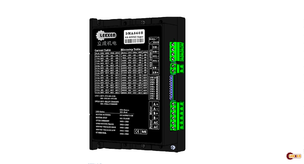 澳门新京葡萄城威尼斯DMA860H-1步进电机驱动，宽电压AC适配86/110/130步进电机